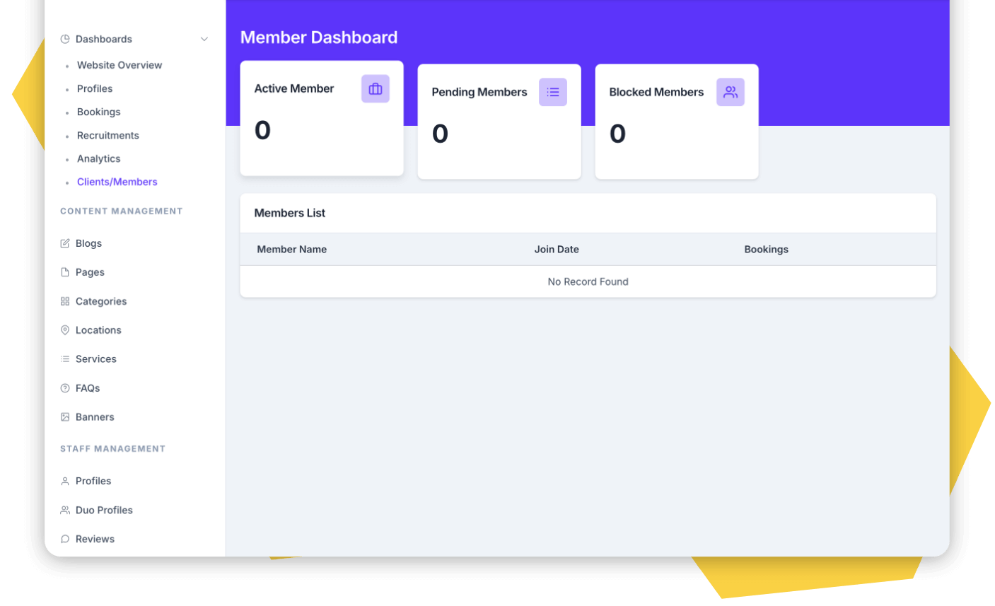 Admin features