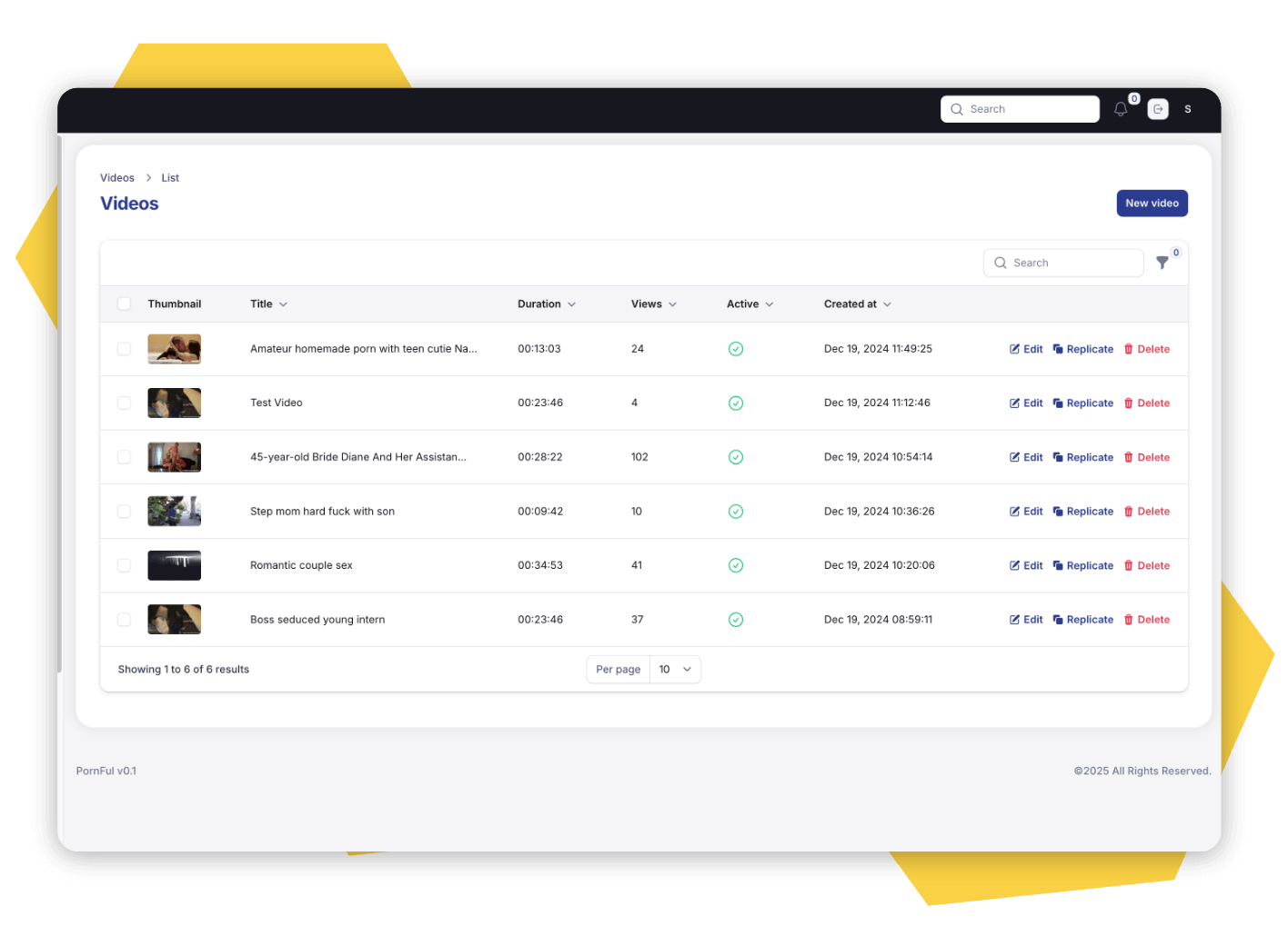 Admin Features